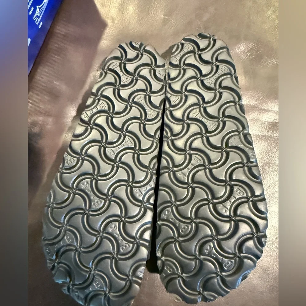 Birkenstock Black Soft Footbed Sandals - Picture 2 of 4